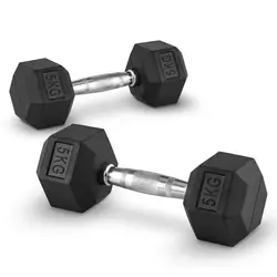 Capital Sports Hexbell, 5 kg, par kratkoručnih utega (Dumbbell)