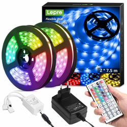 LED traka 5050 SMD RGB daljinski samolepljiva 5m