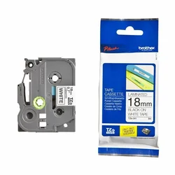 TZe-241 crna na belo 18mm