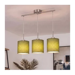 Brilagi - LED luster na sajli NUBILA 3xE27/60W/230V, zelene boje