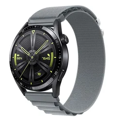 BStrap Nylon Loop pašček za Huawei Watch 3/3 Pro, gray
