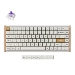 Tastatura Keychron K2 HE (K2H-Q1) Wireless / 75% / Nebula Switch / mehanička / White Wood