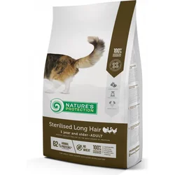 NATURES PROTECTION Hrana za mačke Sterilised Long Hair, 2kg