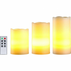 Polarlite LED sveče, 3-delni set, amber LED Polarlite bela