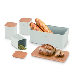Berlinger Haus Kutija za hleb sa tri posude Sahara Collection BH-8901, Krem