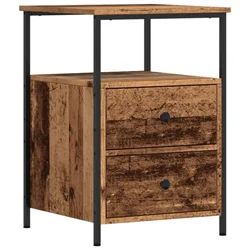Vidaxl Nočna omarica starinski les 34x35,5x50 cm inženirski les
