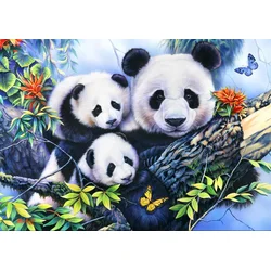 BlueBird - Puzzle Panda Family 1000 - 1 000 kosov