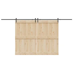 Pribor za klizna vrata 427 cm čelični crni