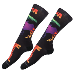Nogavice PANTERA - VULGAR DYE SUB - BLACK - PERRI´S SOCKS - PAB302-001