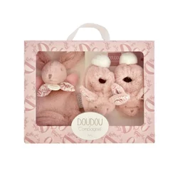 Doudou plišana kutija - Roze zeka ( DC4259 )