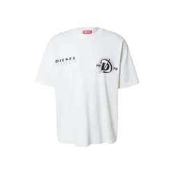 DIESEL Majica BOGGY-V6 črna/off-bela