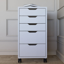 Hanah Home Komoda Duru 1600-48, 40x77,4x55 cm, Bela