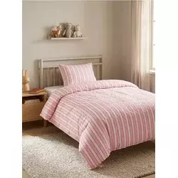 Sinsay - Set posteljine na pruge - roze