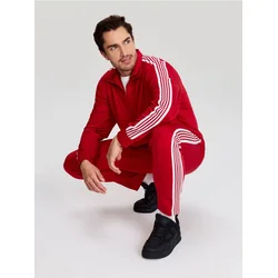 Sinsay - Sportske pantalone sa kontrastnim lampasima - crvena