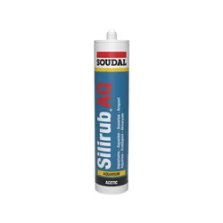 Silikon za akvarijume Silirub AQ 310ml crni Soudal