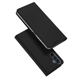 DUX DUCIS Skin Pro – glatka kožna preklopna maska za Samsung Galaxy A16 5G crna