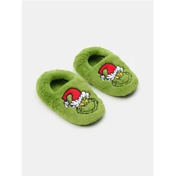Sinsay - Papuče sa krznom Grinch - žuto zeleno