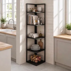HANAH HOME Polica za knjige Wally Black