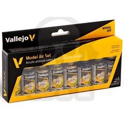 Vallejo VALL-71176 Komplet kovinskih barv za modelni zrak