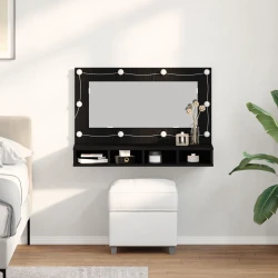 Ogledalo ormar Crni hrast 90 x 31,5 x 62 cm Konstruirano drvo