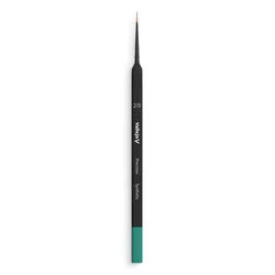 Round Synthetic Brush, Triangular Handle No. 2/0