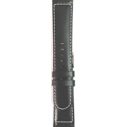 Kožni kaiš 22mm Crna boja 22.152