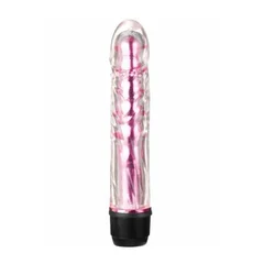 Mini Vibrator, Silikonski, 17.5 cm, Roze
