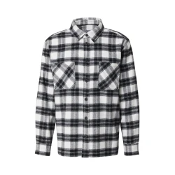DAN FOX APPAREL Srajca Mattes črna/bela