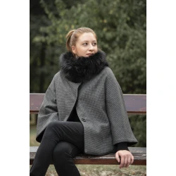 BOUCLÉ MODA Ženski kaput Odri, Sivi