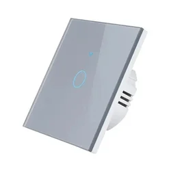 SmartHome Pametni prekidač za svetlo, WiFi, 1 taster, Siva
