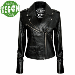 Kožna jakna žensko - Vegan Biker - KILLSTAR - K-LTR-F-1333