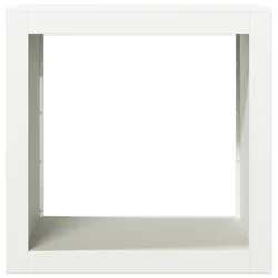 Stalak za drva za ogrjev bijeli 60 x 40 x 60 cm čelični