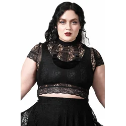 Majica moška - Moon Rays Lace Crop - KILLSTAR - KSRA005164