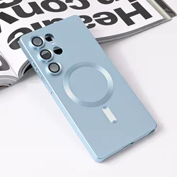 Maska za telefon Magsafe Chrome za Samsung S938B Galaxy S25 Ultra, Plava