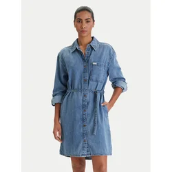 GUESS JEANS Dolga srajca moder denim