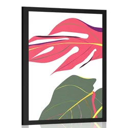 Plakat pastelne monstere - 20x30 silver