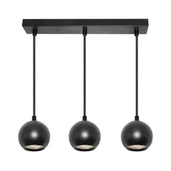 Osram - Luster na sajli SPOT SPHERAL 3xGU10/6W/230V crna