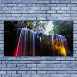tulup.si Slika na platnu Slap narava 125x50 cm