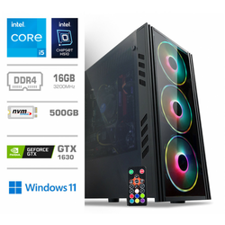 Računalnik MEGA 5000 H510/i5-11400F/16GB/SSD500GB-NVMe/GTX1630-4GB/RGB/Win11Home