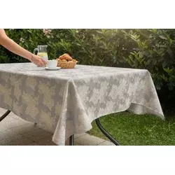 Stolnjak Delux 150x220cm Cvet - Siva boja ( VLK000348-deluxcvetsivaboja )