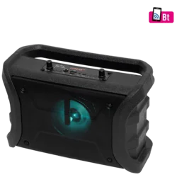 SAL zvučnik bežični, Bluetooth, MP3, FM, karaoke, RGB, 8V, crni