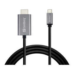 SANDBERG Kabl USB C - HDMI 4K, 2m, Crni