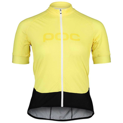Cyklistický dres POC Essential Road Logo Jersey Sulfur Yellow