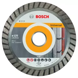 Bosch Dijamantska rezna ploča Standard for Universal Turbo dijamantska rezna ploča 125x22.23x10mm, 2608603250