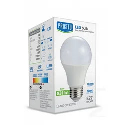Sijalica LED Prosto, E27, 9.8W, A60, 831lm, 5000K