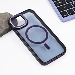 Maska za telefon iPhone 15 TRENDY, Magsafe, Ljubičasta