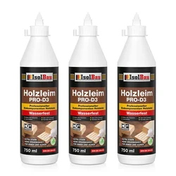 IsolBau lepilo za les PRO D3 3 x 750 ml