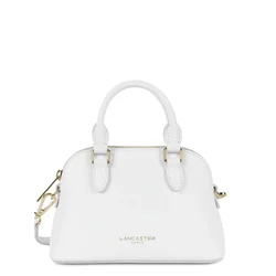 LANCASTER Paris Ročna torbica Lancaster Sac demi lune Zippé S Sierra Jia Blanc cassé bela