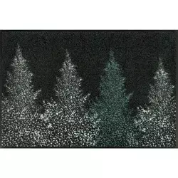 wash+dry PREDPRAŽNIK Pine Forest 50/75 cm potiskano antracit, siva