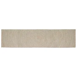 Tepisi za područja Prirodna i bijela 80 x 400 cm Juta